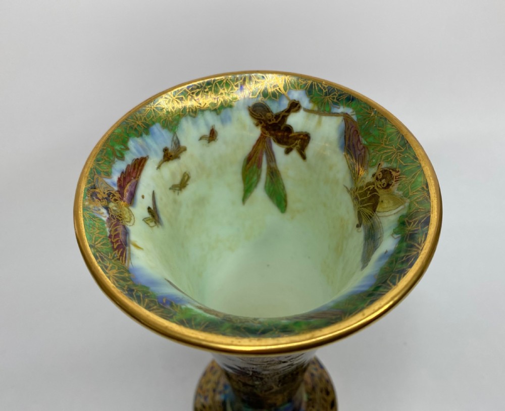 Wedgwood Fairyland Lustre vase, Butterfly Women, c. 1925. View XII
