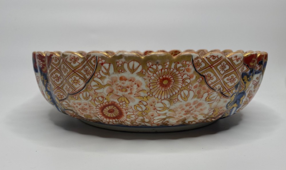 Imari porcelain bowl, Arita, Japan, c. 1890. Meiji Period. View IX