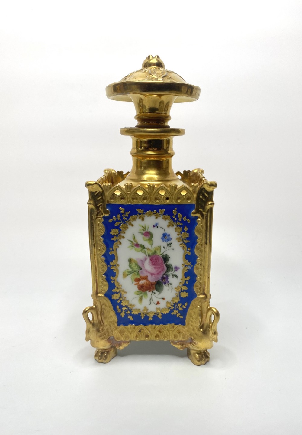 Pair Jacob Petit porcelain scent bottles, Paris, c. 1840. View VII