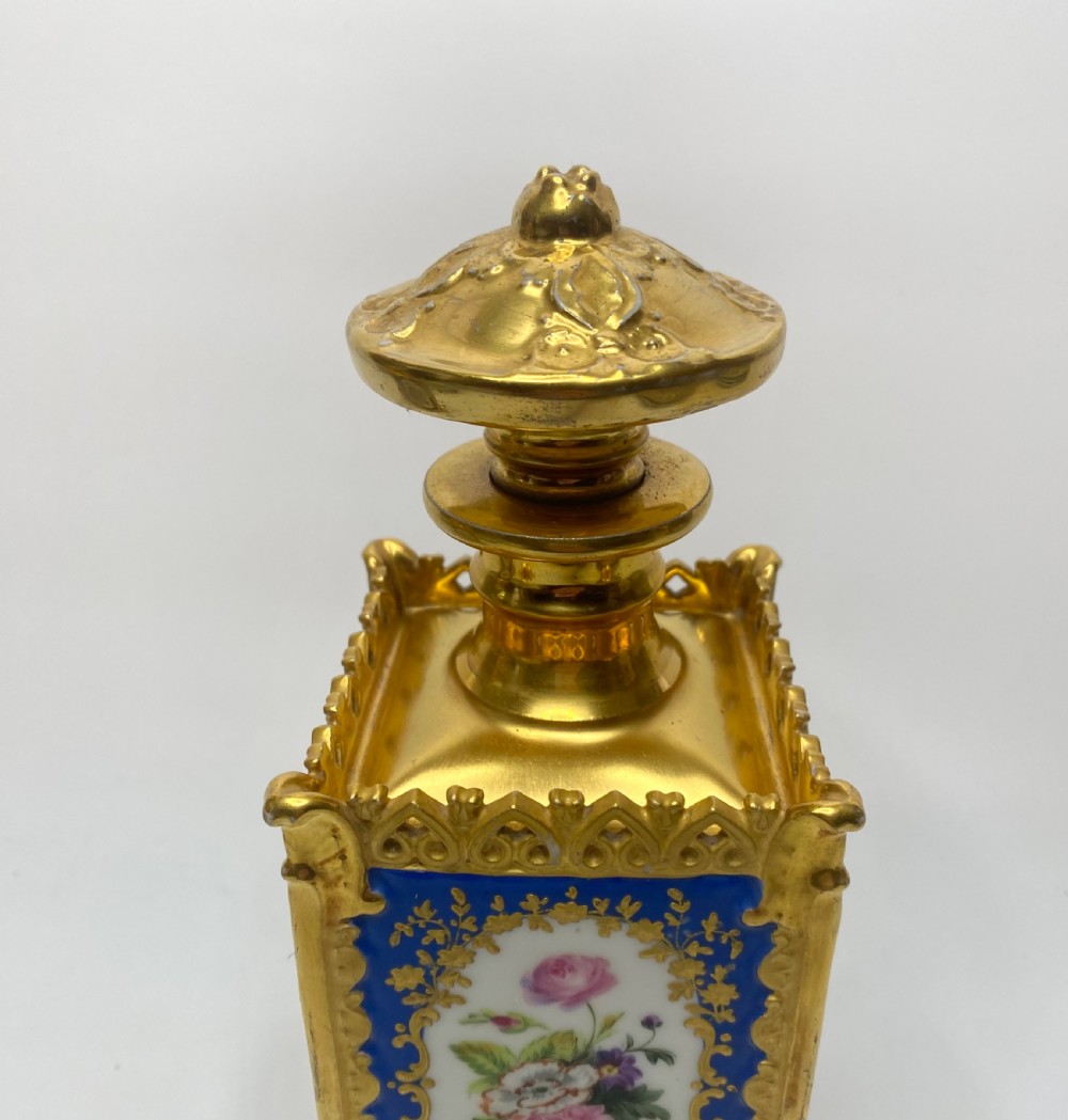 Pair Jacob Petit porcelain scent bottles, Paris, c. 1840. View XI