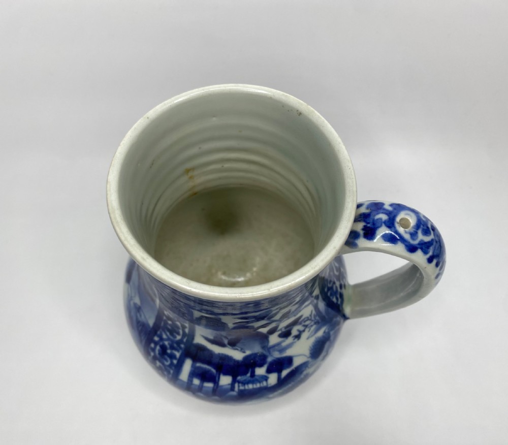 Arita porcelain tankard, Japan, c. 1700. Genroku Period. View VI
