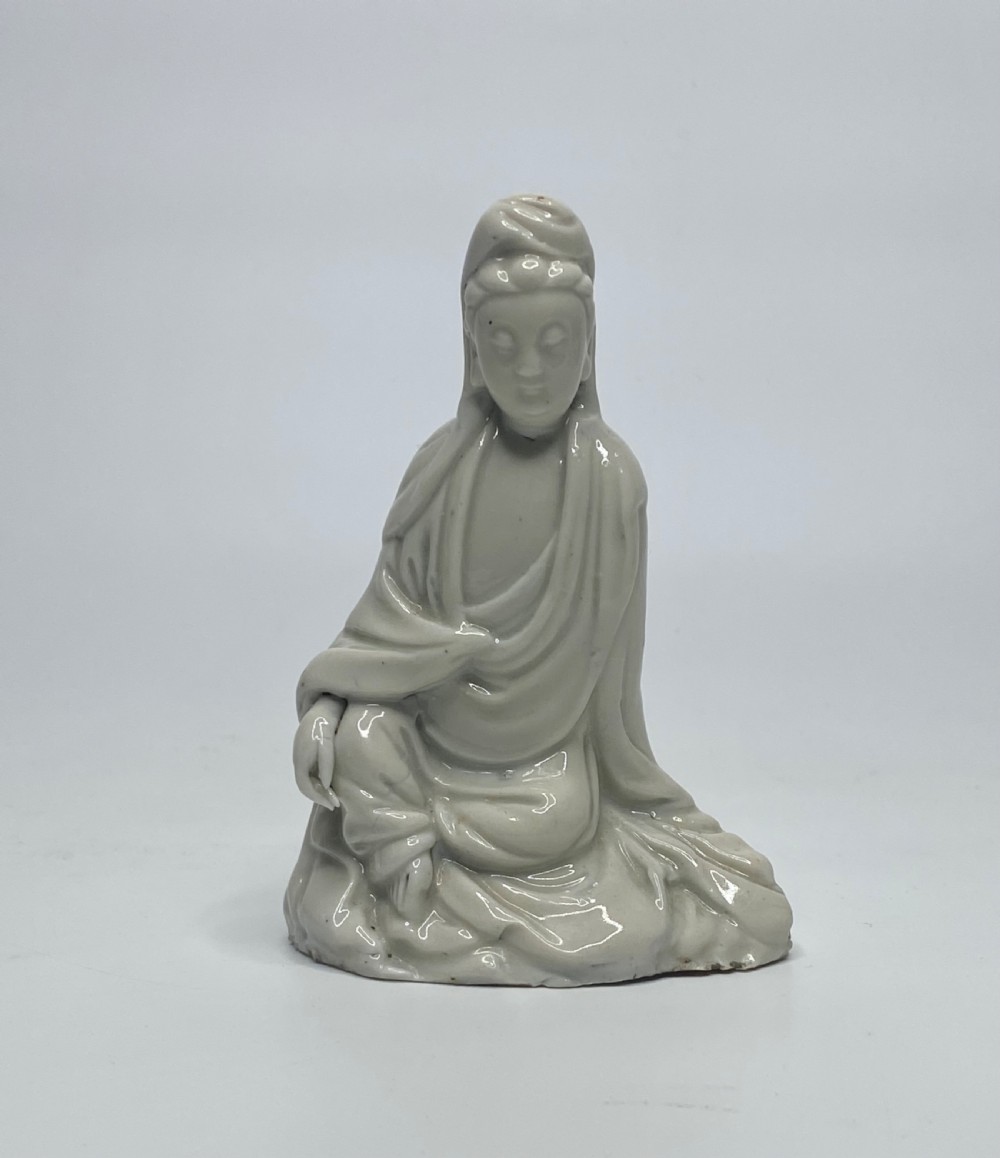 Chinese blanc de chine Guanyin, 17th C. Kangxi Period.