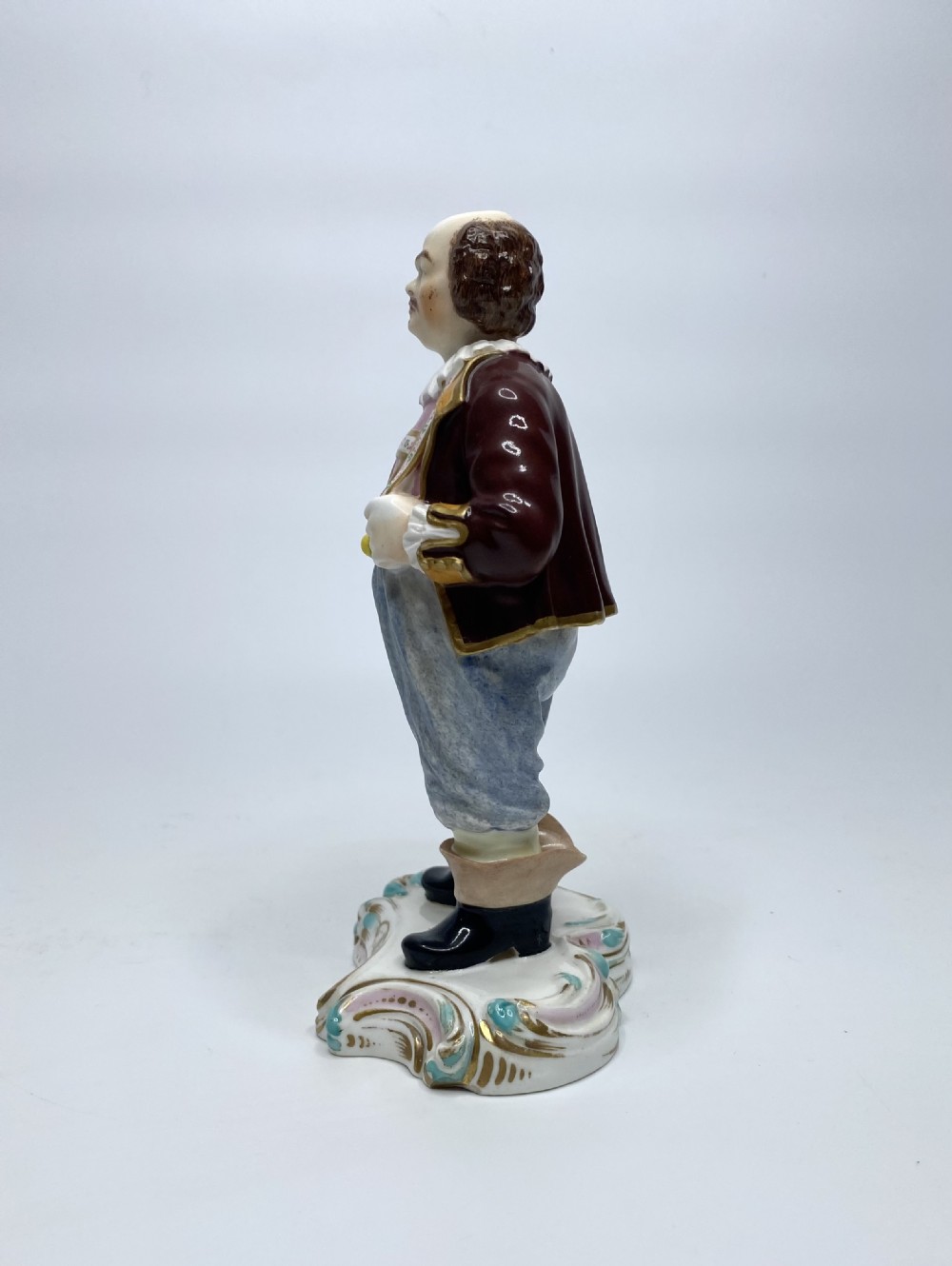 Derby porcelain ‘Nodding’ figure of Frölich, c. 1840. View II