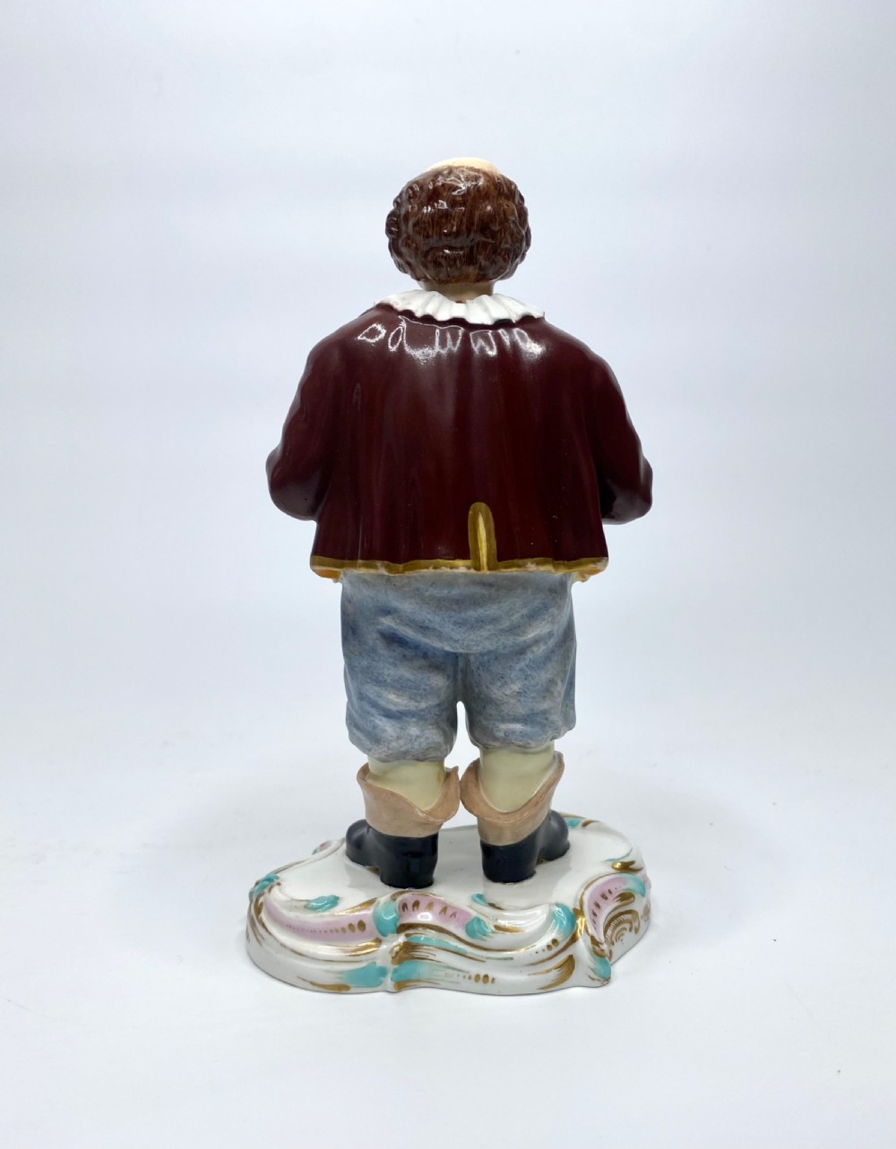 Derby porcelain ‘Nodding’ figure of Frölich, c. 1840. View IV