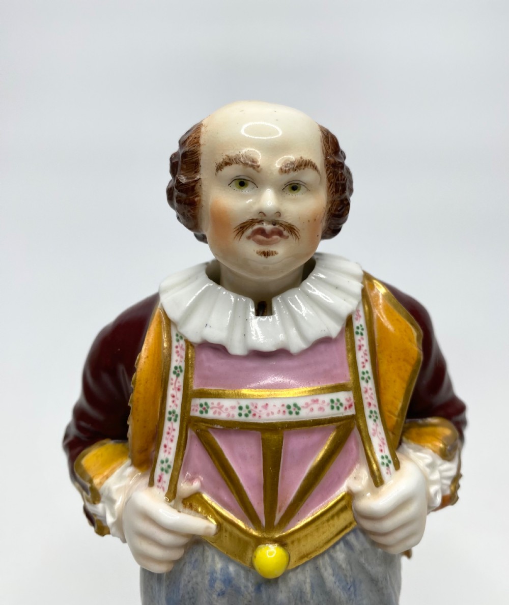 Derby porcelain ‘Nodding’ figure of Frölich, c. 1840. View V