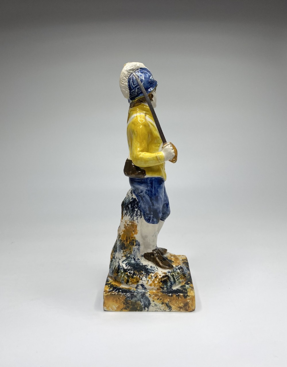 Prattware figure ‘Loyal Volunteer’, c. 1790. View II