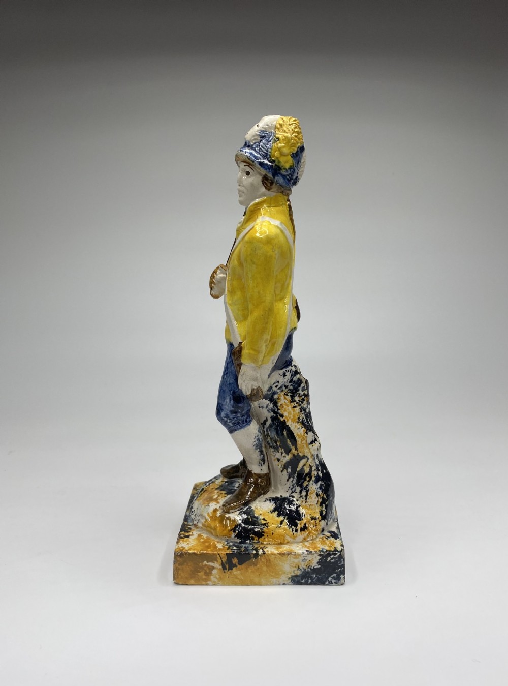 Prattware figure ‘Loyal Volunteer’, c. 1790. View IV