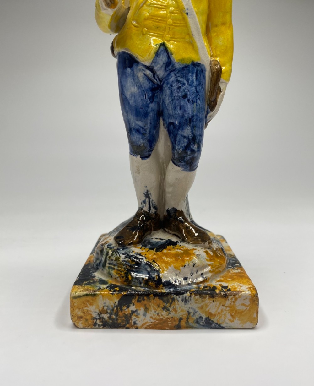 Prattware figure ‘Loyal Volunteer’, c. 1790. View VII