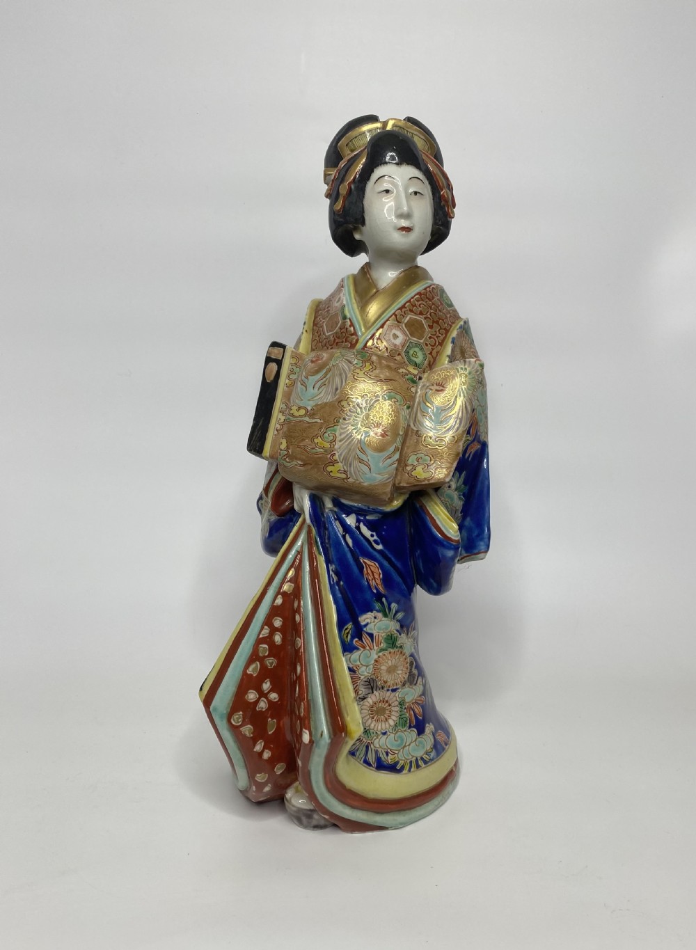 Kutani porcelain Bijin, Meiji Period.