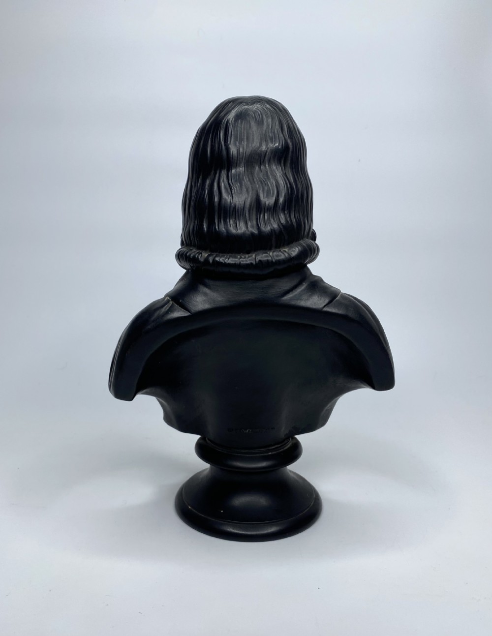 Wedgwood black basalt bust, John Wesley, c. 1830. View III