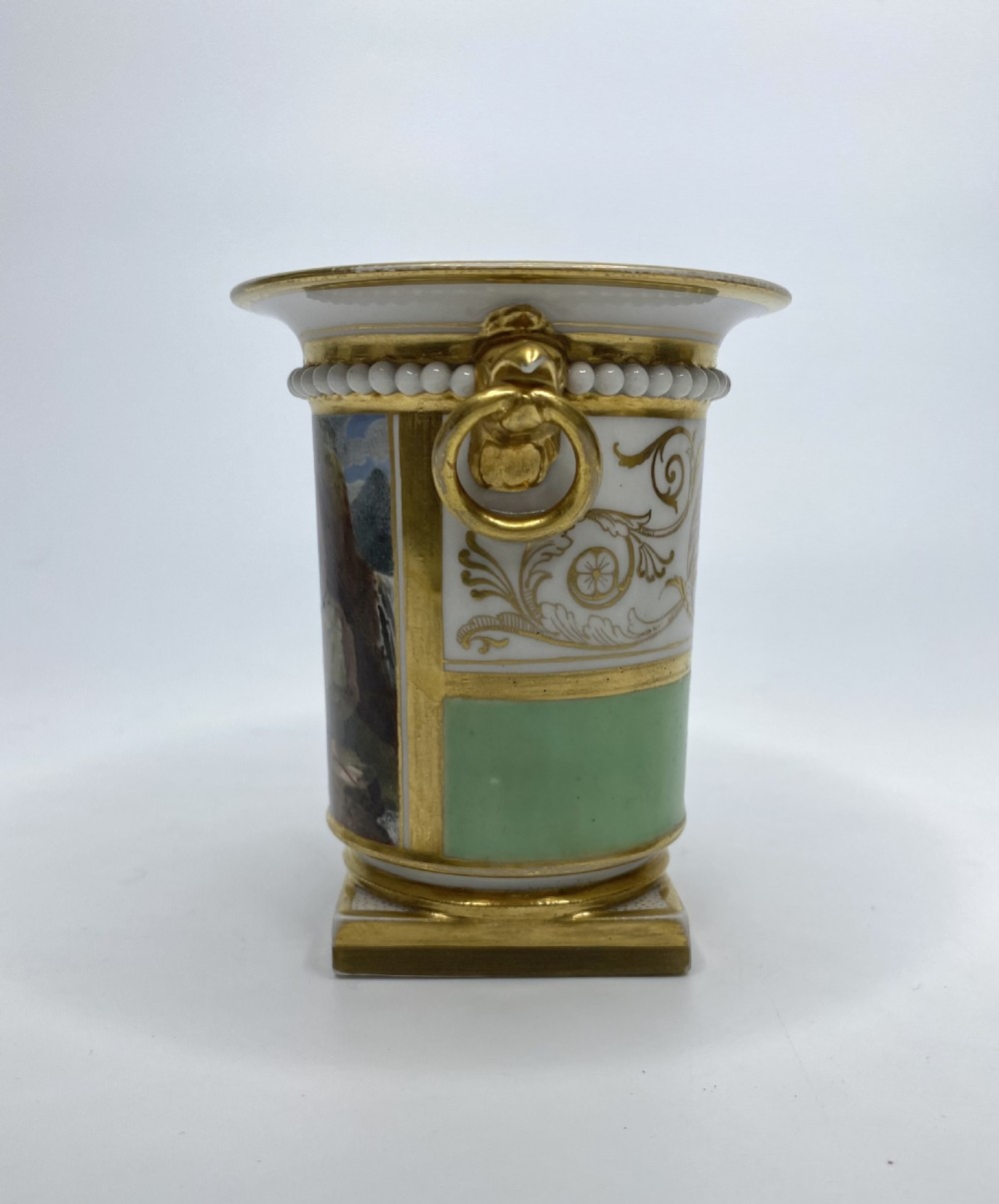 FBB Worcester porcelain vase ‘The Minstrel’, c. 1815. View IV