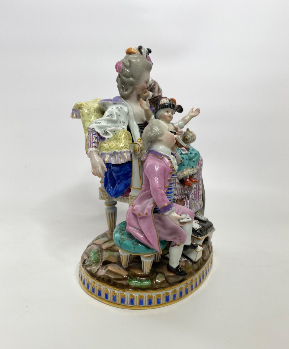 Meissen porcelain group, ‘The Good Mother’, c. 1870. View II