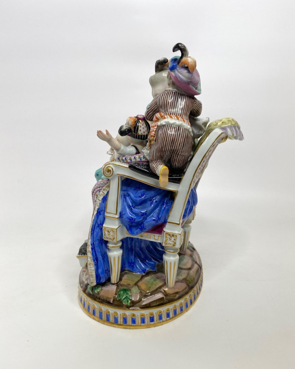 Meissen porcelain group, ‘The Good Mother’, c. 1870. View V