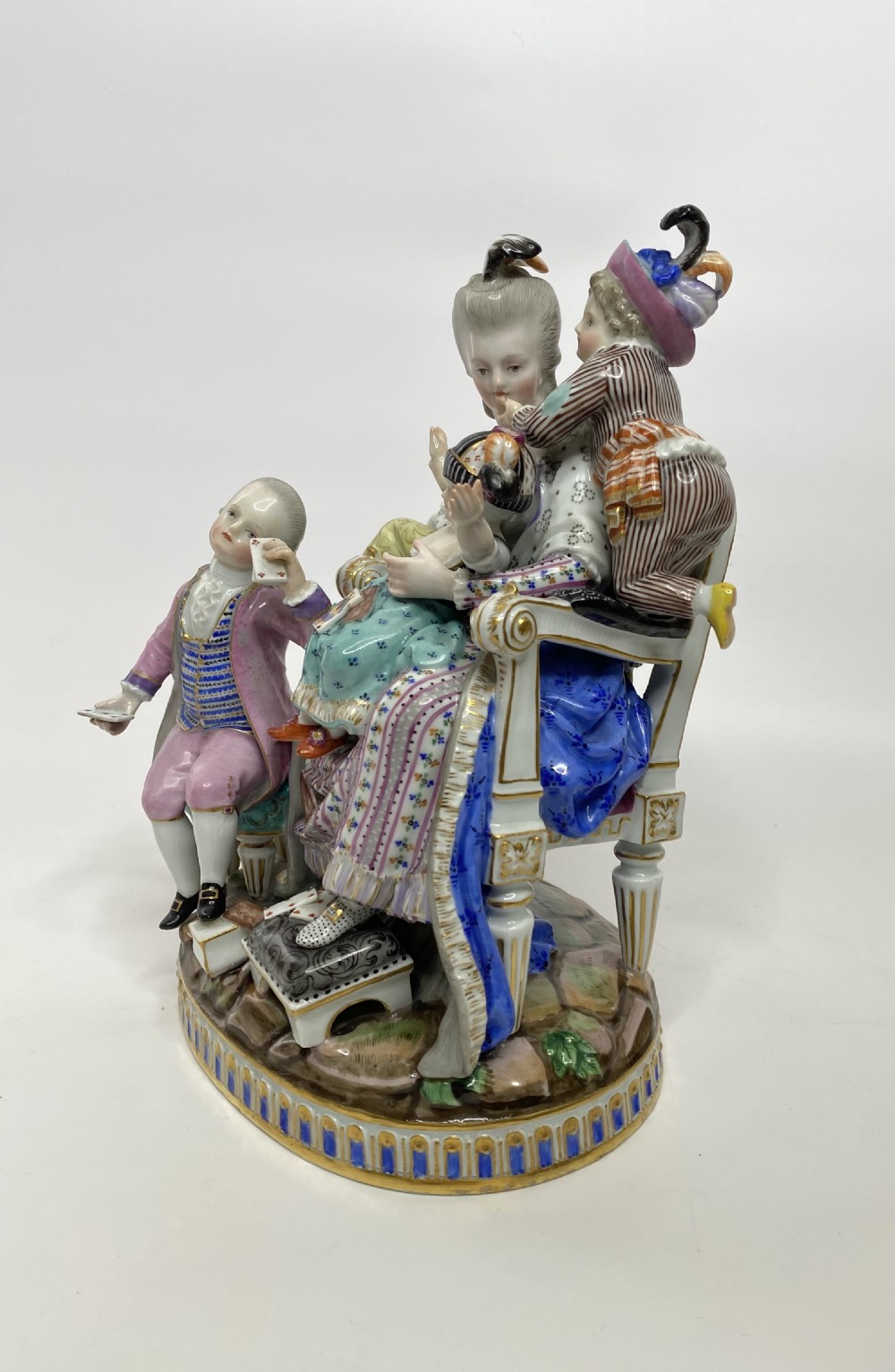 Meissen porcelain group, ‘The Good Mother’, c. 1870. View VI