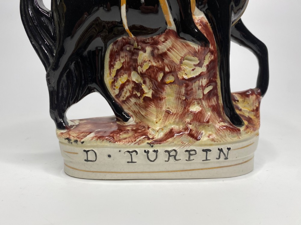 Pair Staffordshire figures, Dick Turpin & Tom King, c. 1860. View VIII