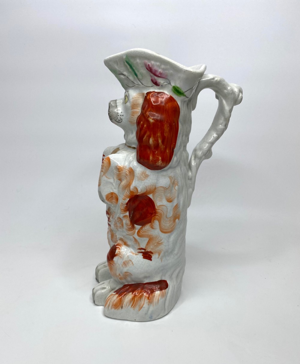 Staffordshire ‘Begging Spaniel’ jug, c. 1860. View II