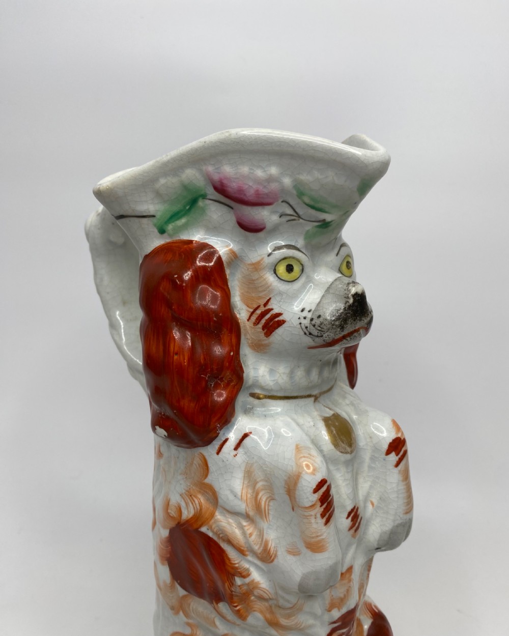Staffordshire ‘Begging Spaniel’ jug, c. 1860. View V