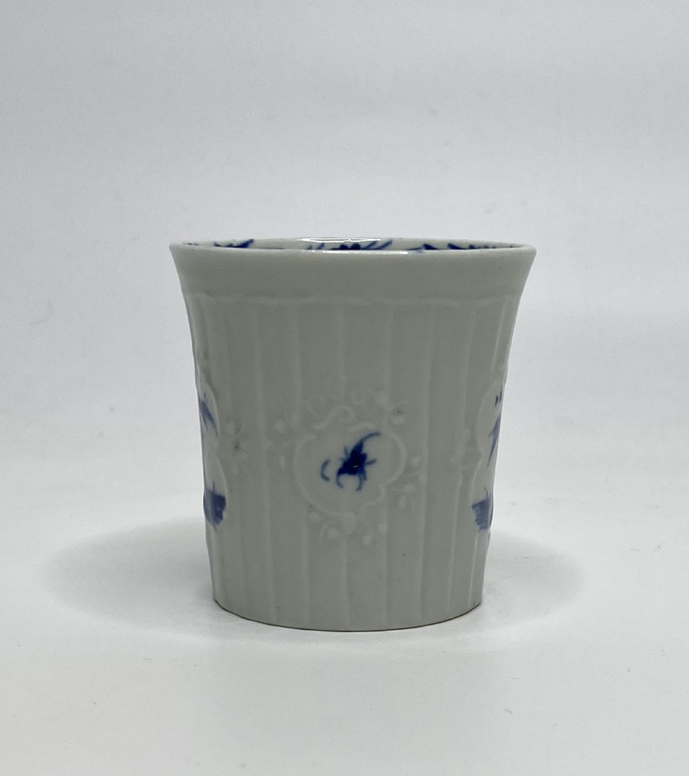 Worcester coffee cup, Fisherman & Willow Pavilion, 1755-1760. View III