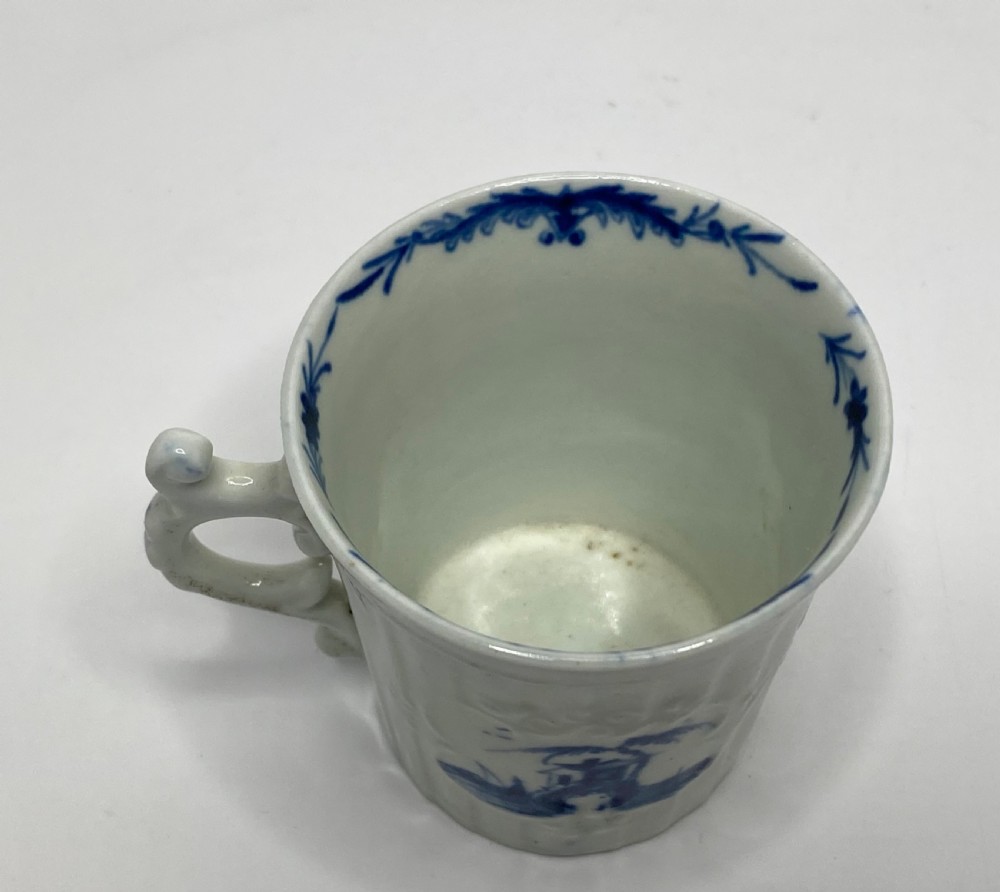 Worcester coffee cup, Fisherman & Willow Pavilion, 1755-1760. View V