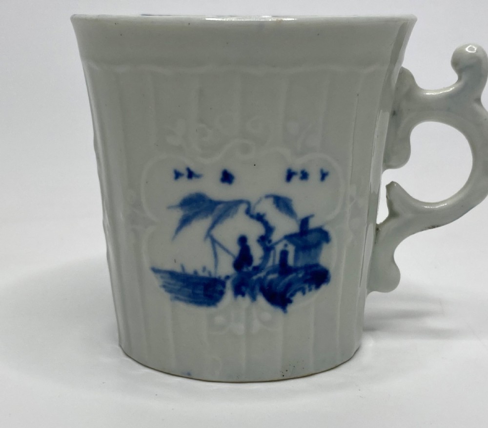 Worcester coffee cup, Fisherman & Willow Pavilion, 1755-1760. View VI