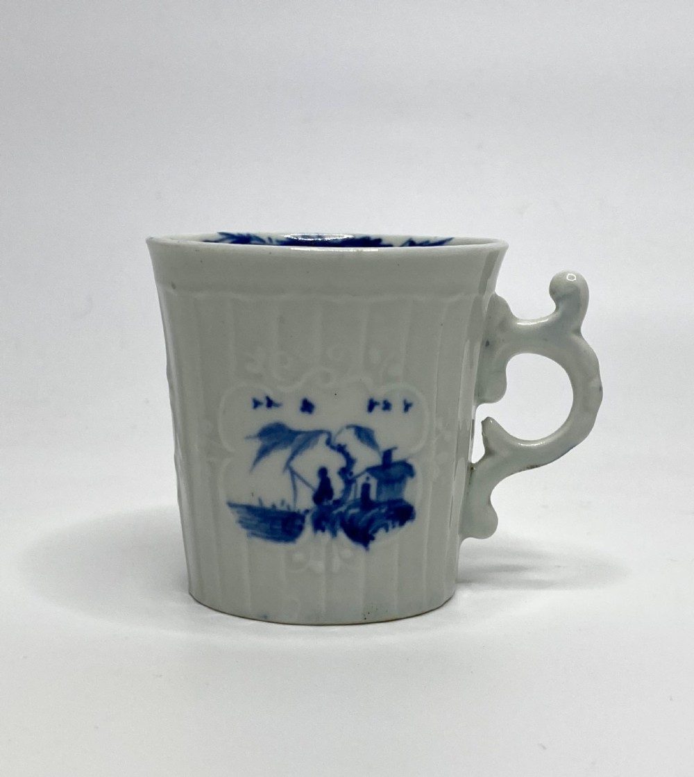 Worcester coffee cup, Fisherman & Willow Pavilion, 1755-1760. View IX
