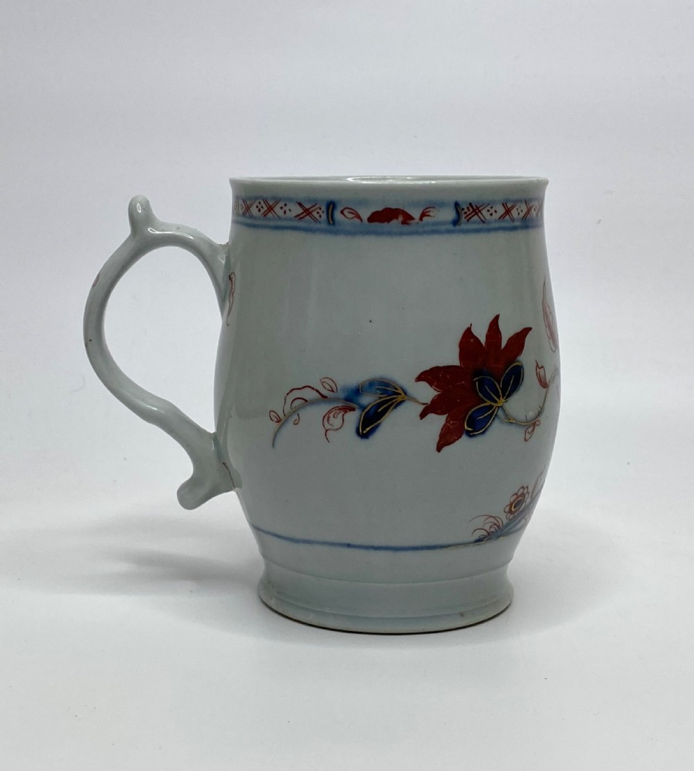 William Reid porcelain mug, c. 1756. Chinese Imari taste. View III