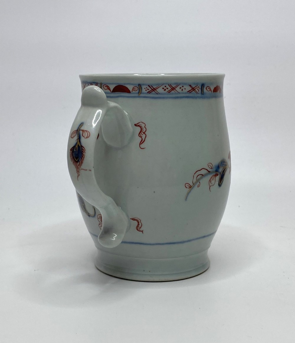 William Reid porcelain mug, c. 1756. Chinese Imari taste. View IV