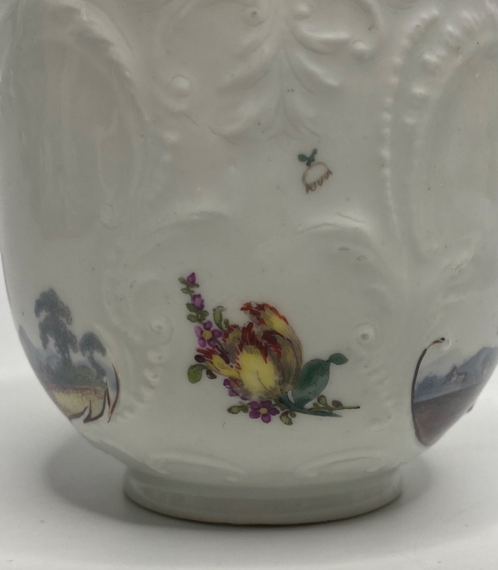 Meissen porcelain cup and saucer, c. 1740. View XII