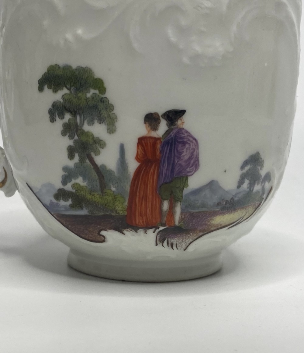 Meissen porcelain cup and saucer, c. 1740. View XIV