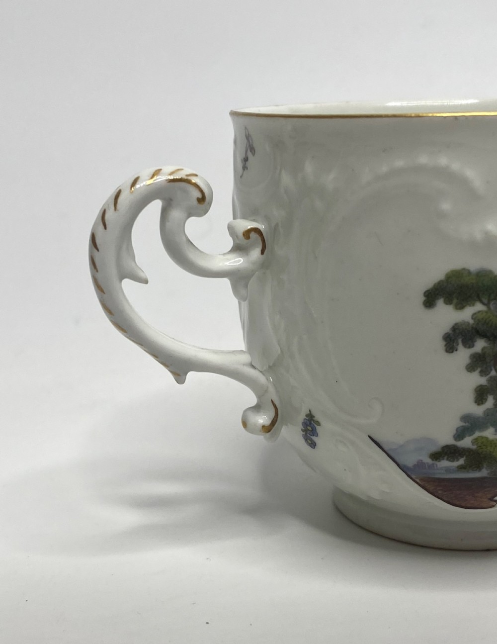 Meissen porcelain cup and saucer, c. 1740. View XV