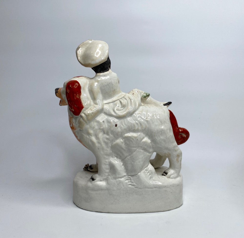 Staffordshire figures, Royal Children on dogs, c. 1850. View VI