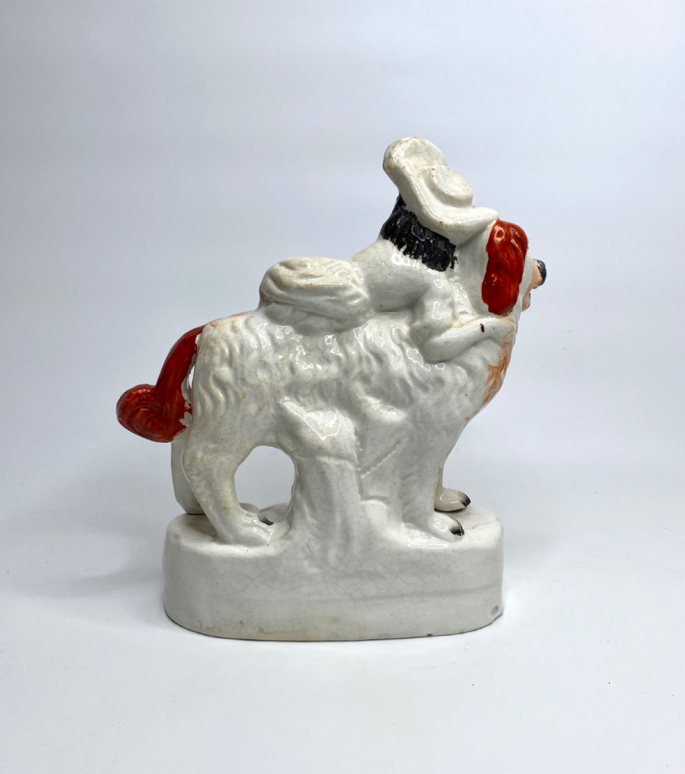 Staffordshire figures, Royal Children on dogs, c. 1850. View VIII
