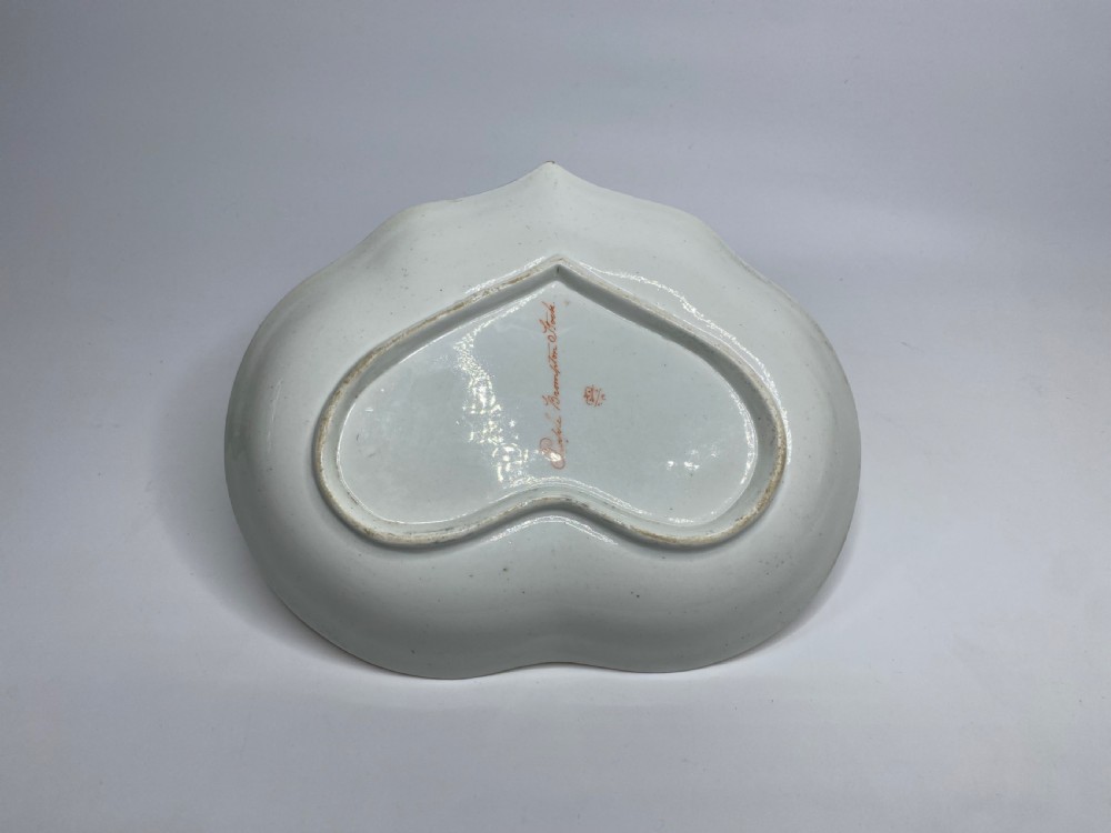 Derby porcelain dish, Botanical study, William ‘Quacker’ Pegg, c. 1815. View II