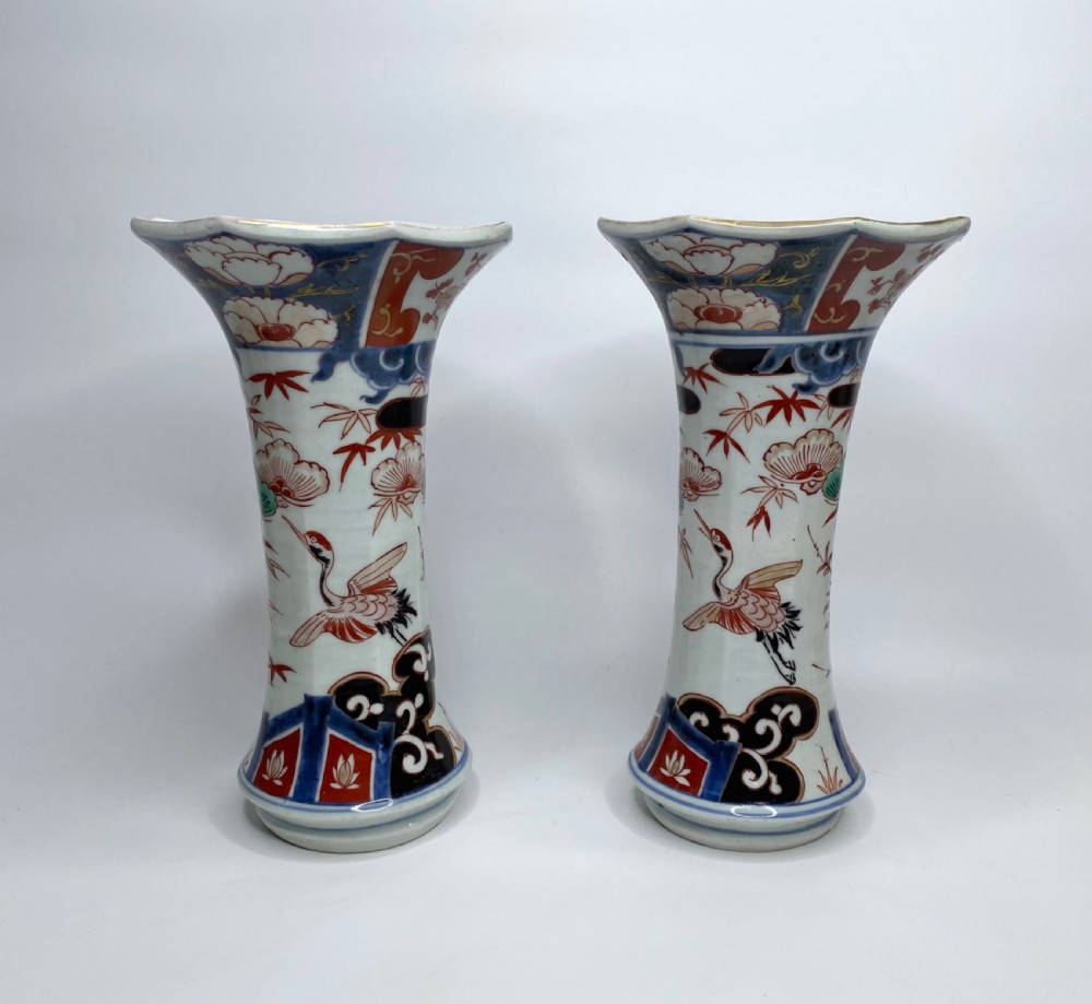 Pair of Japanese Imari vases, c. 1700, Genryoku Period