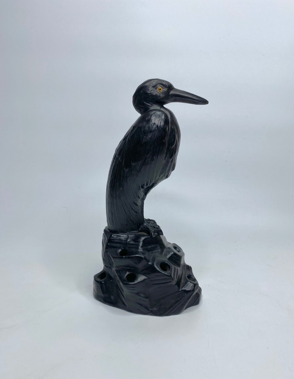 Wedgwood basalt ‘Heron’, E.W. Light, c. 1913.