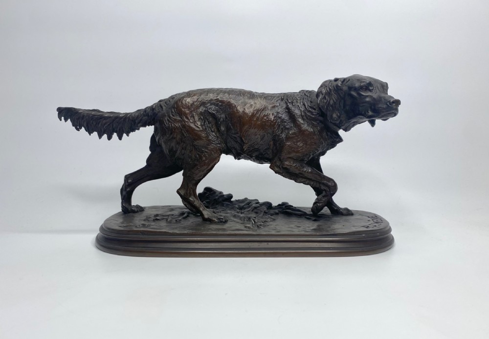 P.J. Mene, ‘Retriever’, French animalier bronze, c. 1845.
