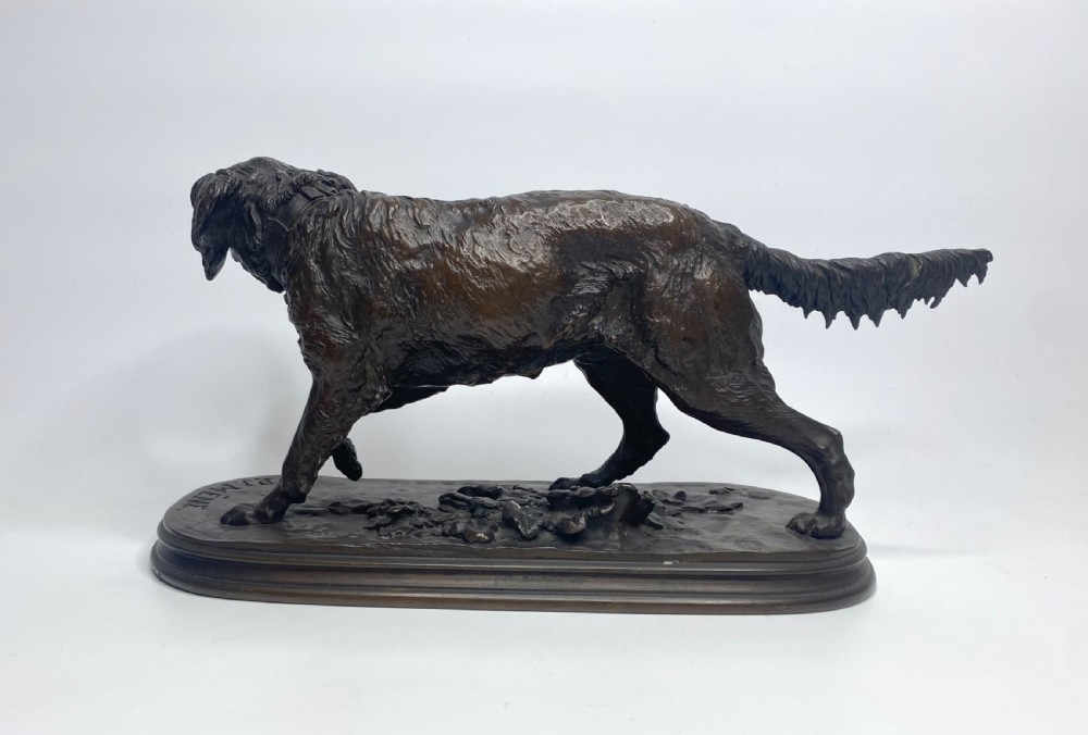 P.J. Mene, ‘Retriever’, French animalier bronze, c. 1845. View III