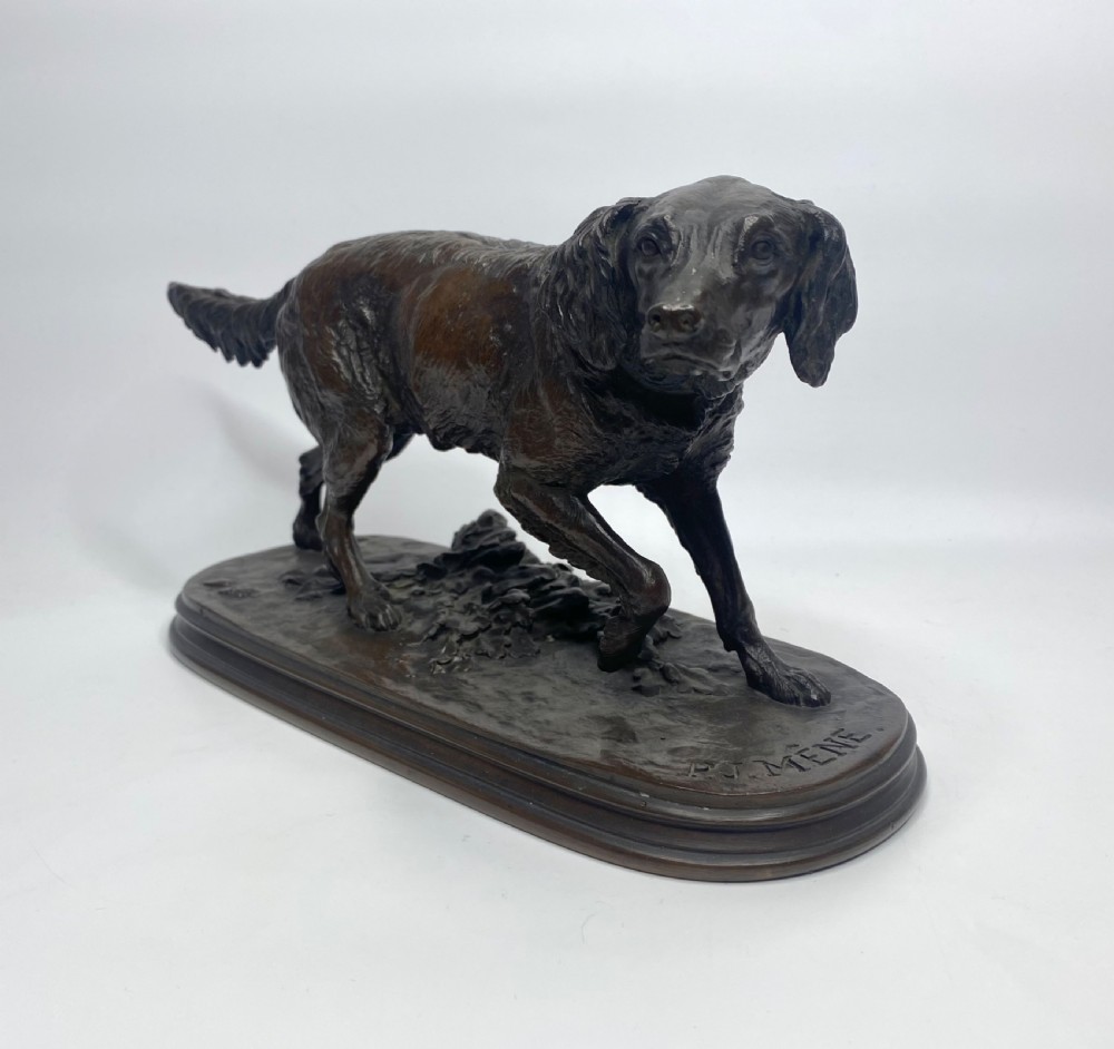 P.J. Mene, ‘Retriever’, French animalier bronze, c. 1845. View IV