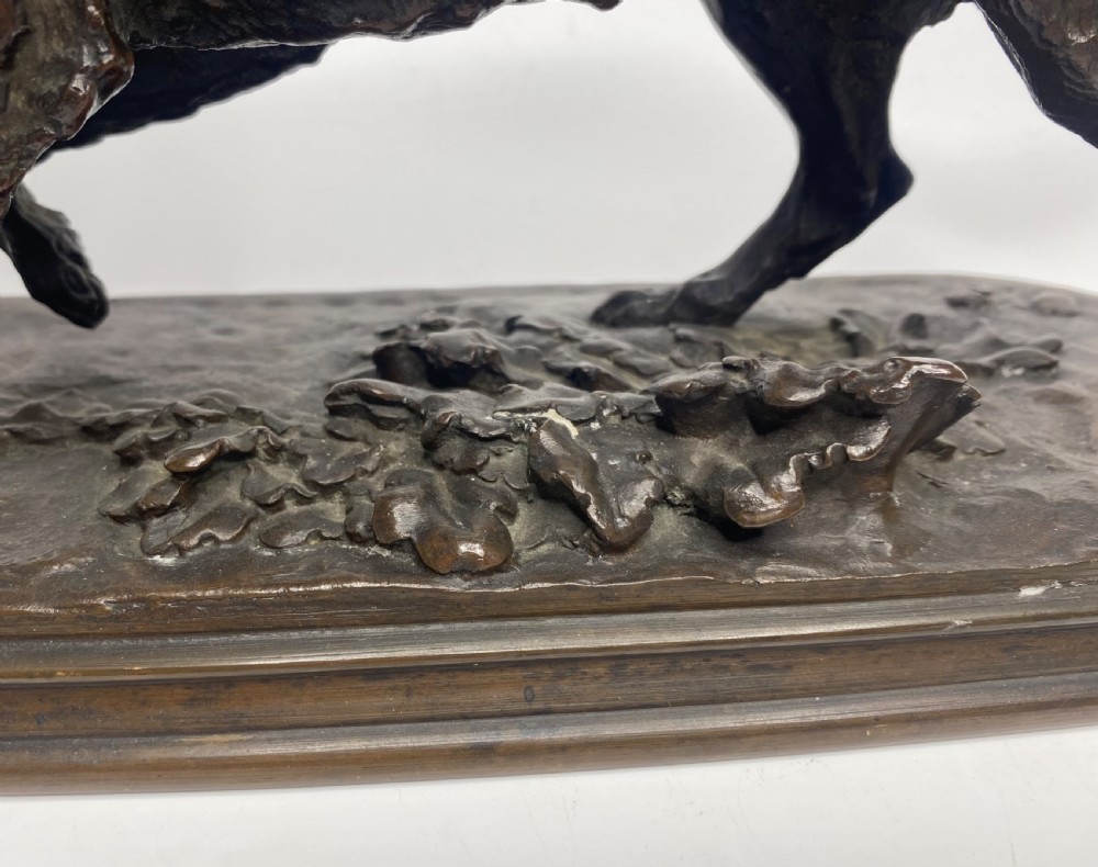P.J. Mene, ‘Retriever’, French animalier bronze, c. 1845. View V