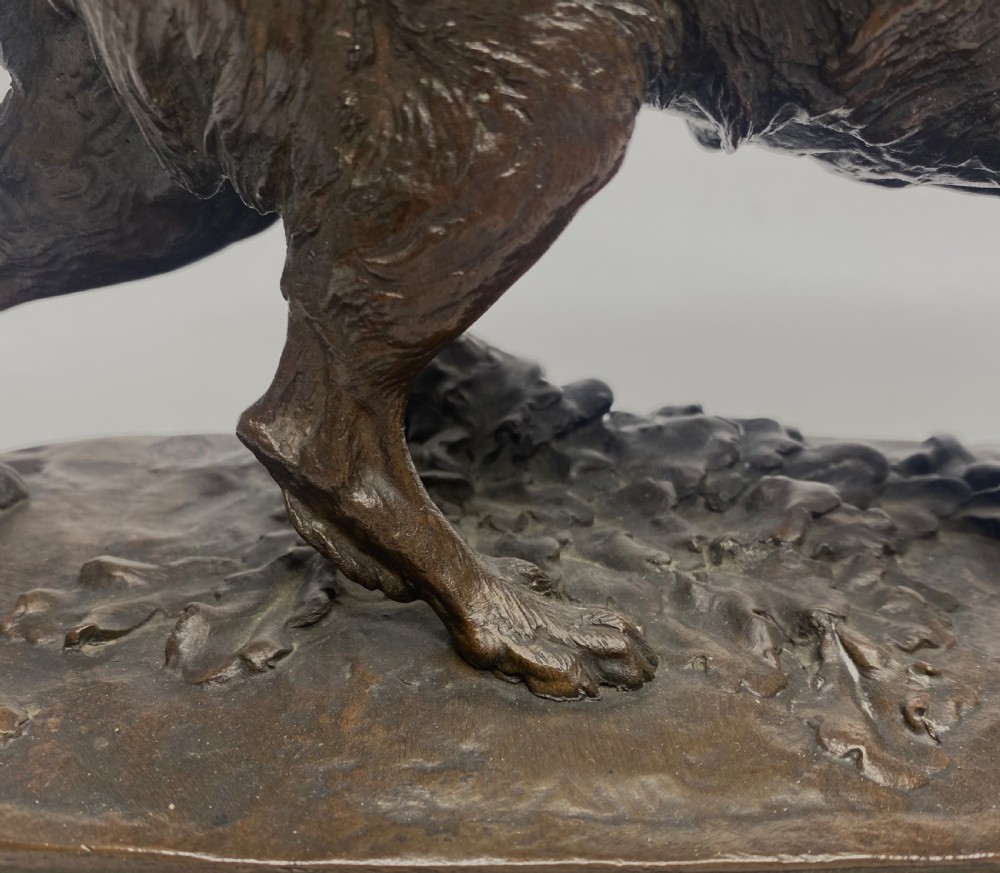 P.J. Mene, ‘Retriever’, French animalier bronze, c. 1845. View IX
