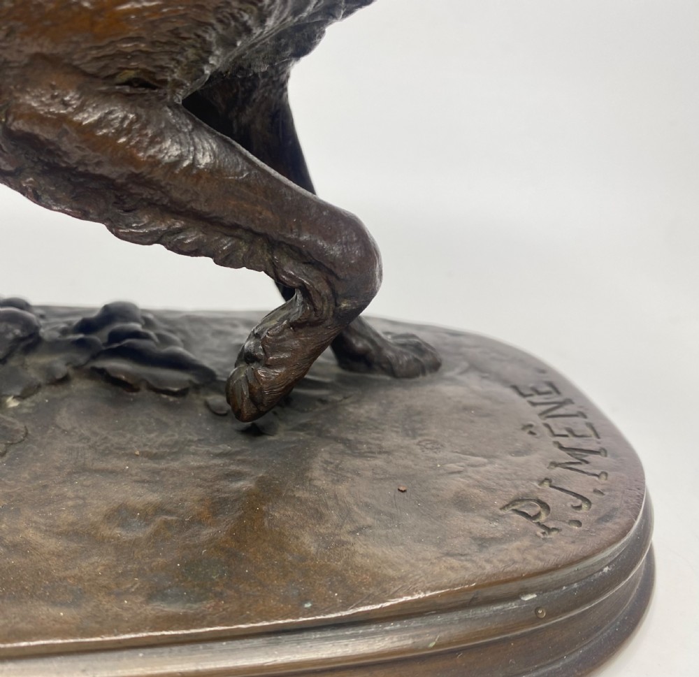 P.J. Mene, ‘Retriever’, French animalier bronze, c. 1845. View X