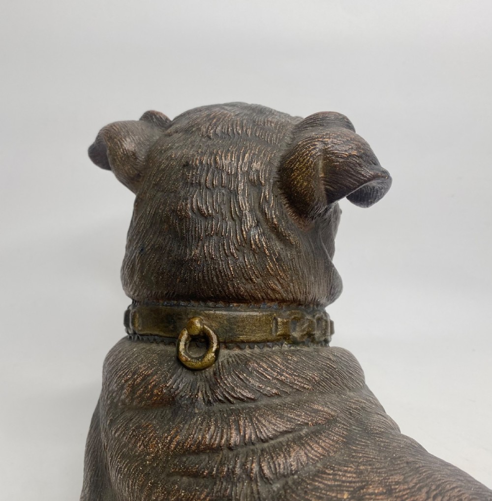 Austrian terracotta pug dog, c. 1890. View VI