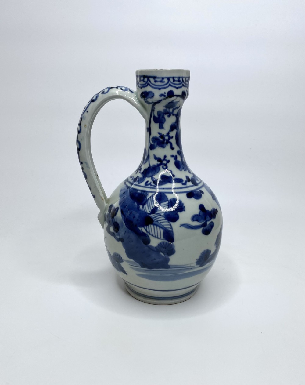 Arita porcelain ewer, Japan, c. 1690, Genroku Period. View III