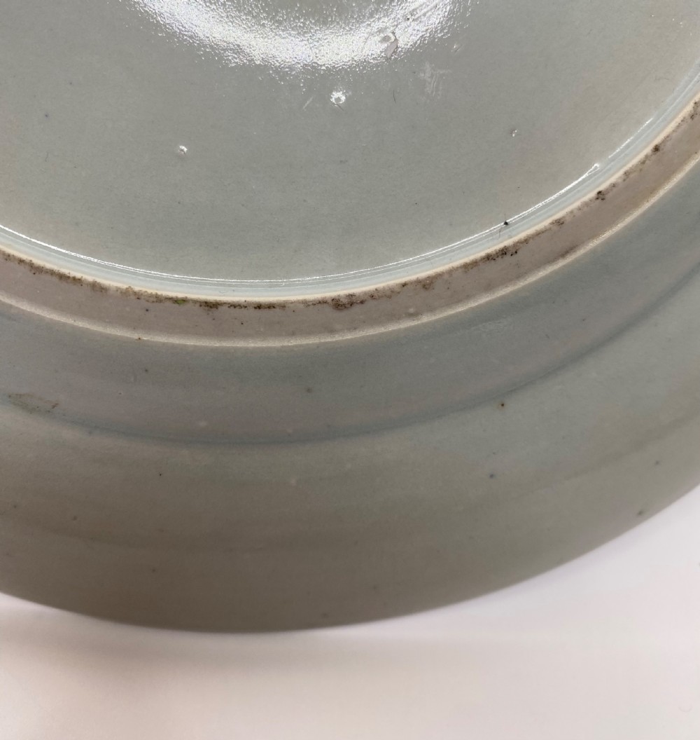 Chinese porcelain Fitzhugh pattern plate, c. 1790.  View VIII