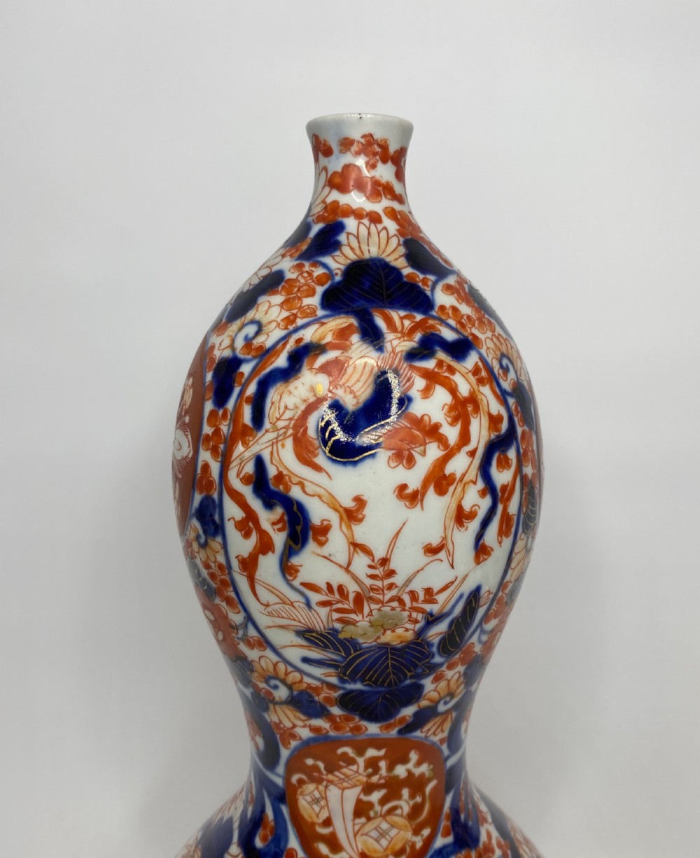 Japanese Imari double gourd vase, c. 1890, Meiji Period. View VI