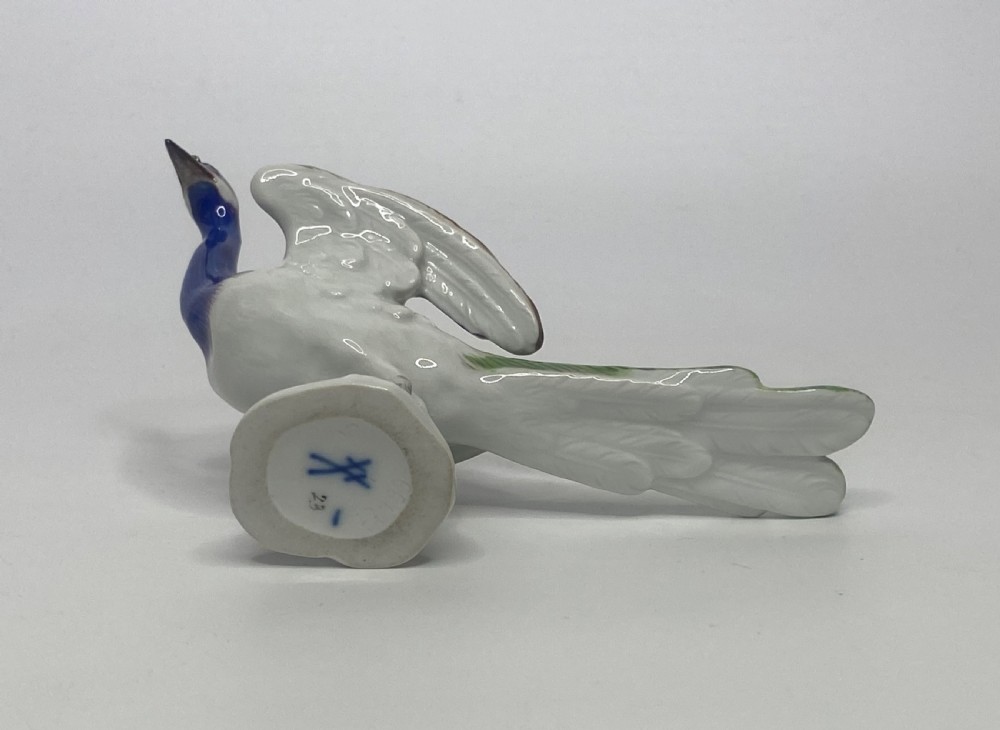 Meissen porcelain peacock, c. 1930. View VI