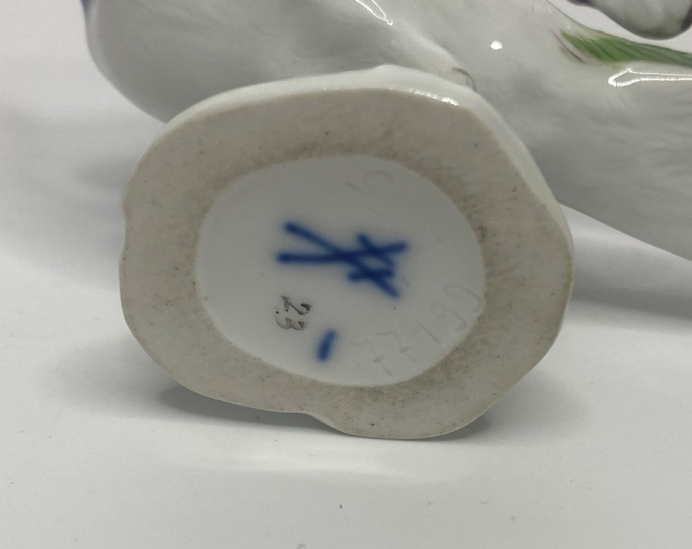 Meissen porcelain peacock, c. 1930. View VIII