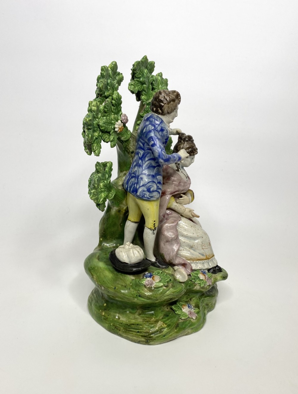 Staffordshire bocage group, Hairdresser, c. 1820. View III