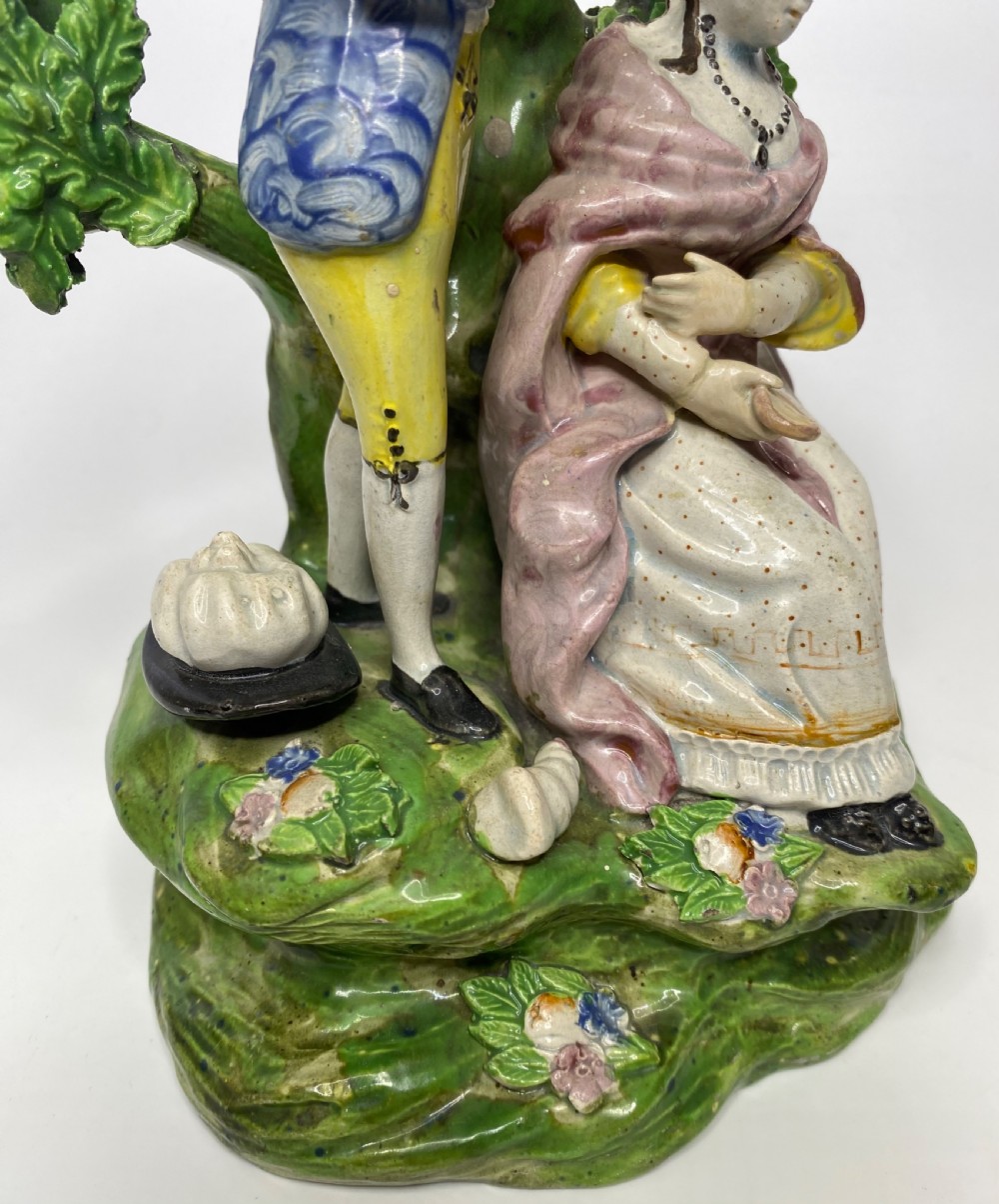 Staffordshire bocage group, Hairdresser, c. 1820. View VII