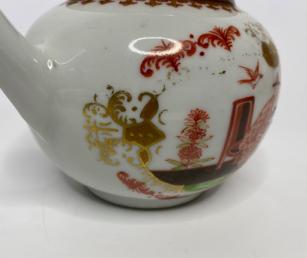 Chinese porcelain teapot, Meissen style, c. 1750. Qianlong Period. View VIII